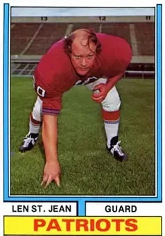 1974 Topps #103 - Len St. Jean - New England Patriots 1974 Topps #103 - Len St. Jean - New England Patriots