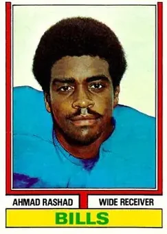1974 Topps #105 - Ahmad Rashad - Buffalo Bills