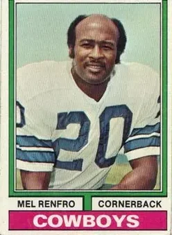 1974 Topps #106 - Mel Renfro - Dallas Cowboys
