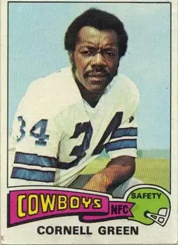 1975 Topps #91 - Cornell Green - Dallas Cowboys