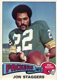 1975 Topps #93 - Jon Staggers - Green Bay Packers