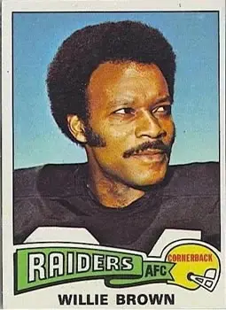1975 Topps #95 - Willie Brown - Oakland Raiders