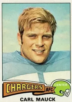 1975 Topps #96 - Carl Mauck - San Diego Chargers 1975 Topps #96 - Carl Mauck - San Diego Chargers
