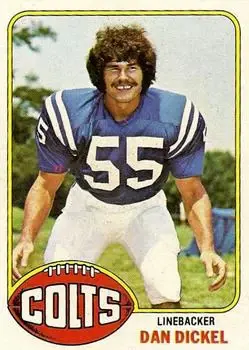 1976 Topps #92 - Dan Dickel - Baltimore Colts - Front