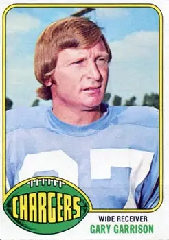1976 Topps #95 - Gary Garrison - San Diego Chargers
