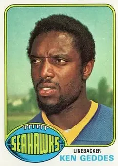1976 Topps #96 - Ken Geddes - Seattle Seahawks