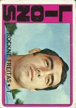 1972 Topps #94 - Rockne Freitas - Detroit Lions - Front