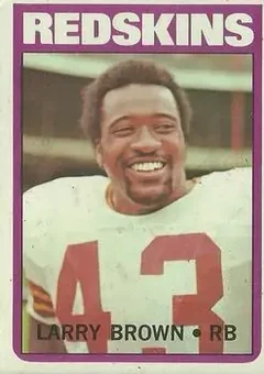 1972 Topps #95 - Larry Brown - Washington Redskins