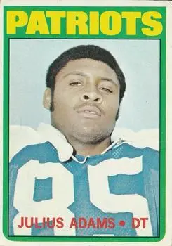 1972 Topps #97 - Julius Adams - New England Patriots
