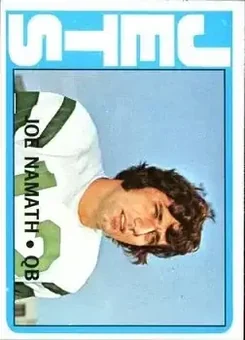 1972 Topps #100 - Joe Namath - New York Jets