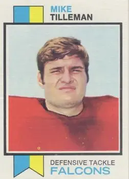 1973 Topps #91 - Mike Tilleman - Atlanta Falcons
