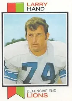 1973 Topps #93 - Larry Hand - Detroit Lions
