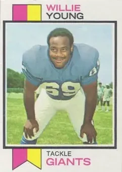 1973 Topps #106 - Willie Young - New York Giants