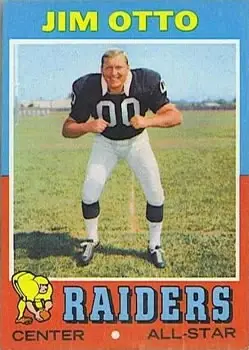 1971 Topps #151 - Jim Otto - Oakland Raiders - Front