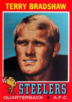 1971 Topps #156 - Terry Bradshaw - Pittsburgh Steelers