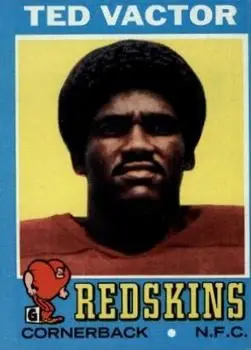 1971 Topps #159 - Ted Vactor - Washington Redskins
