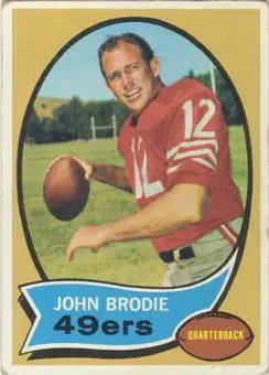 1970 Topps #130 - John Brodie - San Francisco 49ers 1970 Topps #130 - John Brodie - San Francisco 49ers