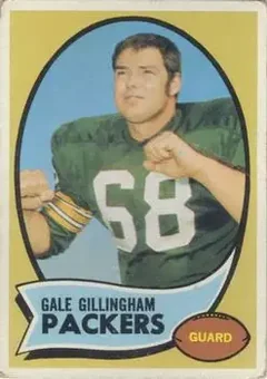 1970 Topps #131 - Gale Gillingham - Green Bay Packers 1970 Topps #131 - Gale Gillingham - Green Bay Packers