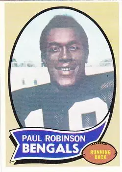 1970 Topps #137 - Paul Robinson - Cincinnati Bengals - Front