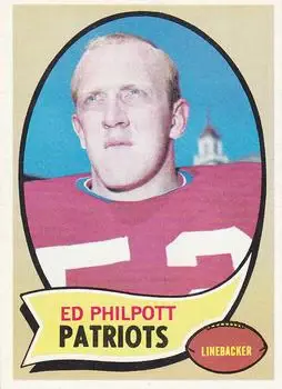 1970 Topps #138 - Ed Philpott - Boston Patriots - Front