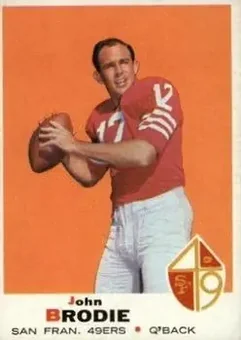 1969 Topps #249 - John Brodie - San Francisco 49ers 1969 Topps #249 - John Brodie - San Francisco 49ers