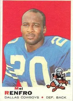 1969 Topps #254 - Mel Renfro - Dallas Cowboys 1969 Topps #254 - Mel Renfro - Dallas Cowboys