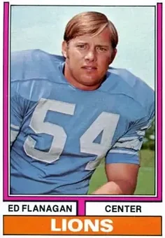 1974 Topps #111 - Ed Flanagan - Detroit Lions
