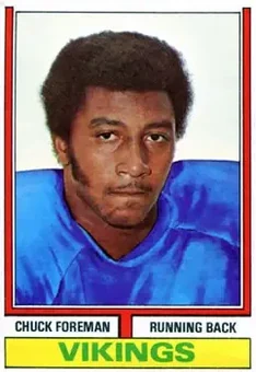 1974 Topps #113 - Chuck Foreman - Minnesota Vikings 1974 Topps #113 - Chuck Foreman - Minnesota Vikings