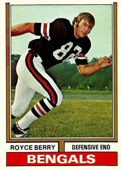 1974 Topps #114 - Royce Berry - Cincinnati Bengals 1974 Topps #114 - Royce Berry - Cincinnati Bengals