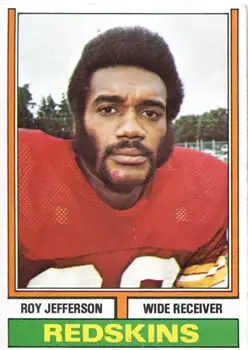 1974 Topps #119 - Roy Jefferson - Washington Redskins