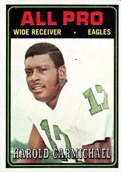 1974 Topps #121 - Harold Carmichael - Philadelphia Eagles