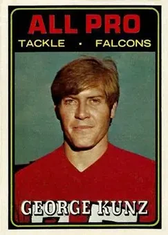 1974 Topps #122 - George Kunz - Atlanta Falcons