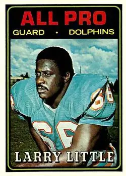 1974 Topps #123 - Larry Little - Miami Dolphins