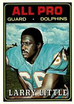 1974 Topps #123 - Larry Little - Miami Dolphins