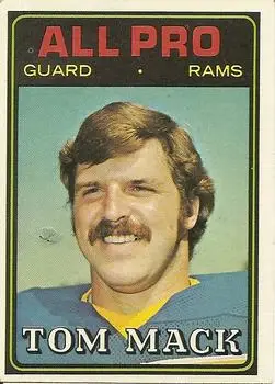 1974 Topps #126 - Tom Mack - Los Angeles Rams - Front