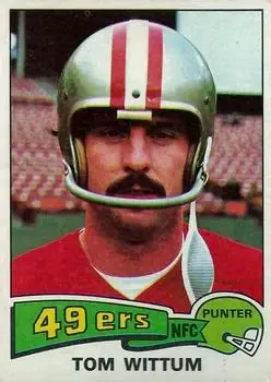 1975 Topps #110 - Tom Wittum - San Francisco 49ers - Front