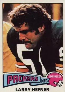 1975 Topps #111 - Larry Hefner - Green Bay Packers - Front 1975 Topps #111 - Larry Hefner - Green Bay Packers - Front