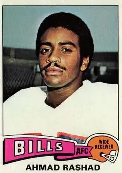 1975 Topps #115 - Ahmad Rashad - Buffalo Bills - Front