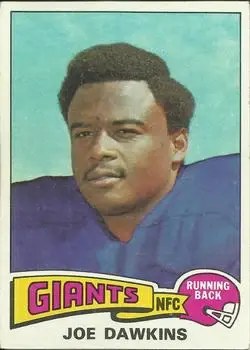 1975 Topps #116 - Joe Dawkins - New York Giants