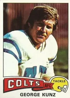 1975 Topps #117 - George Kunz - Baltimore Colts