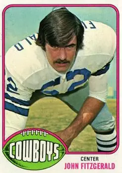 1976 Topps #102 - John Fitzgerald - Dallas Cowboys