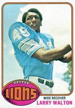 1976 Topps #106 - Larry Walton - Detroit Lions - Front