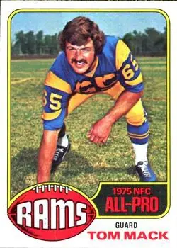 1976 Topps #110 - Tom Mack - Los Angeles Rams