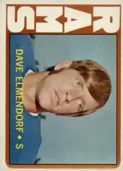 1972 Topps #109 - Dave Elmendorf - Los Angeles Rams