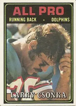 1974 Topps #131 - Larry Csonka - Miami Dolphins