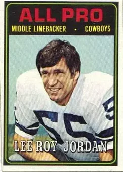 1974 Topps #138 - Lee Roy Jordan - Dallas Cowboys 1974 Topps #138 - Lee Roy Jordan - Dallas Cowboys
