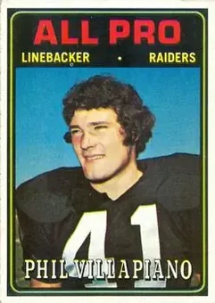 1974 Topps #139 - Phil Villapiano - Oakland Raiders