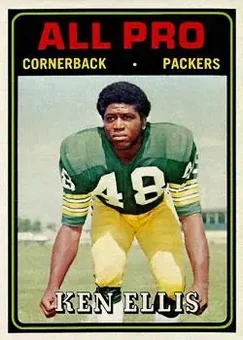 1974 Topps #140 - Ken Ellis - Green Bay Packers 1974 Topps #140 - Ken Ellis - Green Bay Packers