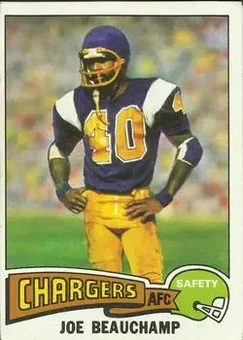 1975 Topps #124 - Joe Beauchamp - San Diego Chargers
