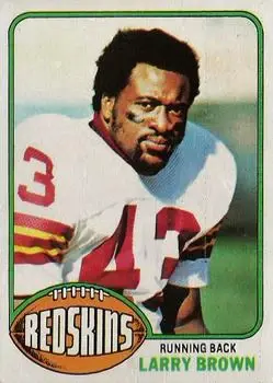 1976 Topps #115 - Larry Brown - Washington Redskins - Front